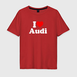 Мужская футболка оверсайз I love Audi