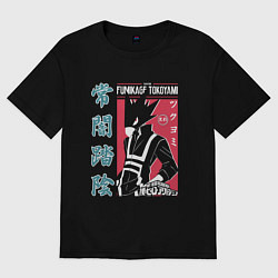Футболка оверсайз мужская Моя геройская академия My Hero Academia Fumikage T, цвет: черный