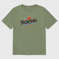 Футболка оверсайз мужская Style boxing, цвет: авокадо