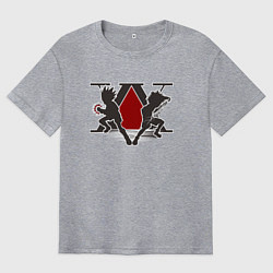 Футболка оверсайз мужская Hunter x Hunter Гон Килуа, цвет: меланж