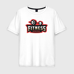 Мужская футболка оверсайз Sport fitness center