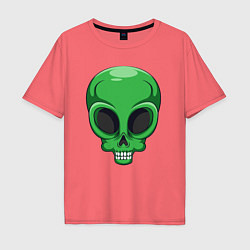 Футболка оверсайз мужская Green skeletor, цвет: коралловый