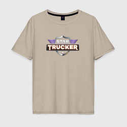 Футболка оверсайз мужская Star Trucker, цвет: миндальный