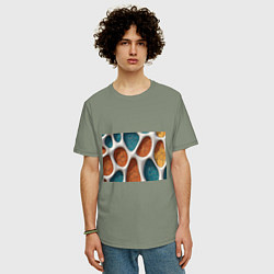 Футболка оверсайз мужская Вдохновлено Антонио Гауди, цвет: авокадо — фото 2