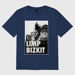 Футболка оверсайз мужская Limp Bizkit all, цвет: тёмно-синий