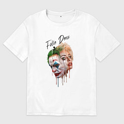 Футболка оверсайз мужская Джокер и Харли, цвет: белый