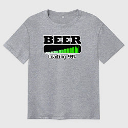 Мужская футболка оверсайз Beer loading