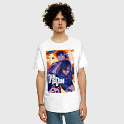 Футболка оверсайз мужская Аясэ Кэн Такакура, цвет: белый — фото 2