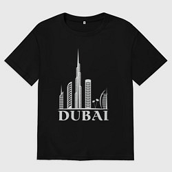 Футболка оверсайз мужская City - Dubai, цвет: черный