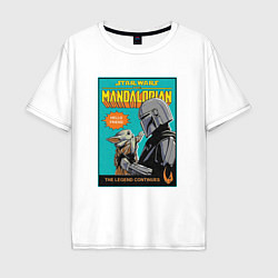 Мужская футболка оверсайз Mandalorian - Din Djarin