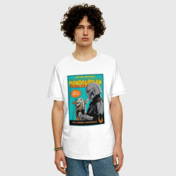 Футболка оверсайз мужская Mandalorian - Din Djarin, цвет: белый — фото 2