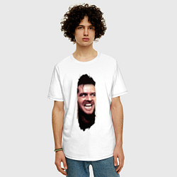 Футболка оверсайз мужская А вот и Джонни из фильма Сияние, цвет: белый — фото 2