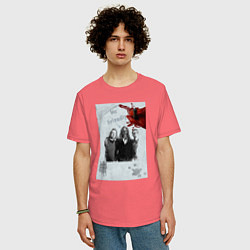 Футболка оверсайз мужская Mr friendly, цвет: коралловый — фото 2