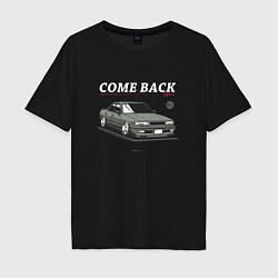 Футболка оверсайз мужская Toyota chaser come back, цвет: черный