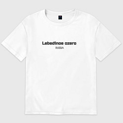 Футболка оверсайз мужская Lebedinoe ozero, цвет: белый