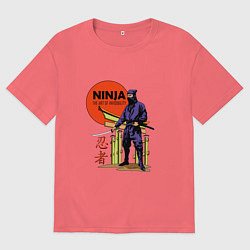 Мужская футболка оверсайз Опасный ниндзя