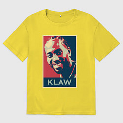 Футболка оверсайз мужская Кавай, цвет: желтый