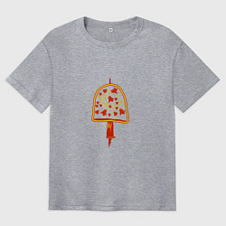 Футболка оверсайз мужская Колокольчик, цвет: меланж