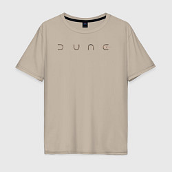 Футболка оверсайз мужская Dune logo, цвет: миндальный