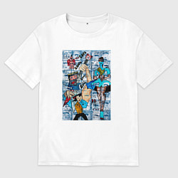 Футболка оверсайз мужская Gong gong gong, цвет: белый