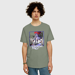 Футболка оверсайз мужская Ахерон, цвет: авокадо — фото 2