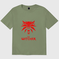 Футболка оверсайз мужская The witcher games, цвет: авокадо