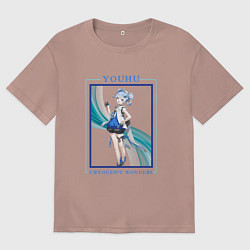 Футболка оверсайз мужская Youhu Cryogenic Wonders, цвет: пыльно-розовый