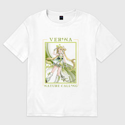 Футболка оверсайз мужская Verina Nature Calling, цвет: белый