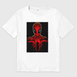 Футболка оверсайз мужская Человек паук майлз моралес, цвет: белый