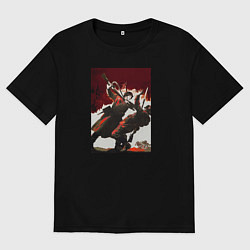 Футболка оверсайз мужская День Победы над фашизмом, цвет: черный