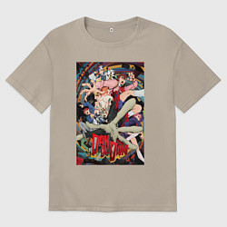 Футболка оверсайз мужская Dandadan: All Persons, цвет: миндальный