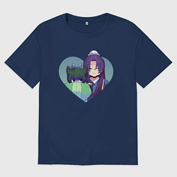 Футболка оверсайз мужская Xiaomao and Jinshi - The Apothecary Diaries, цвет: тёмно-синий