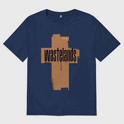 Футболка оверсайз мужская The rusty cross, цвет: тёмно-синий