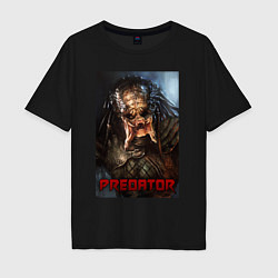 Футболка оверсайз мужская Predator movie, цвет: черный
