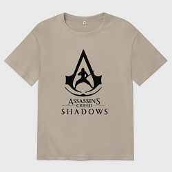 Футболка оверсайз мужская Assassins Shadow, цвет: миндальный