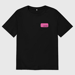 Футболка оверсайз мужская The punk butterfly, цвет: черный