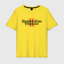 Футболка оверсайз мужская Kingdom Come Deliverance 2, цвет: желтый