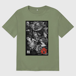 Мужская футболка оверсайз Sons Of Anarchy all