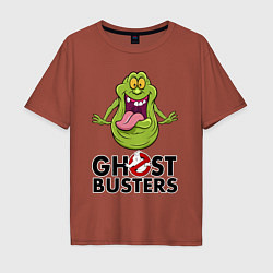 Футболка оверсайз мужская Ghostbusters - slimmer, цвет: кирпичный