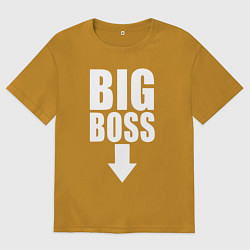 Футболка оверсайз мужская Big boss arrow, цвет: горчичный