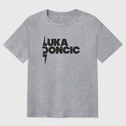 Футболка оверсайз мужская Стиль Луки Дончича, цвет: меланж