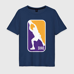 Футболка оверсайз мужская Shaq attack, цвет: тёмно-синий