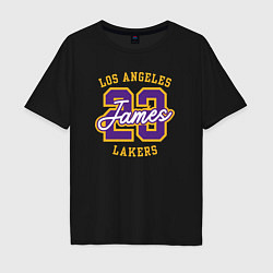 Мужская футболка оверсайз Lebron James Lakers