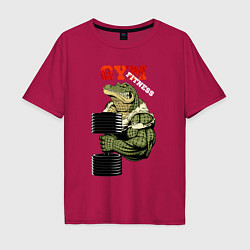 Мужская футболка оверсайз GYM fitness - crocodile