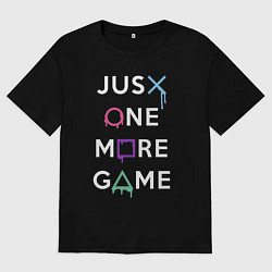 Футболка оверсайз мужская Просто еще одна игра, цвет: черный