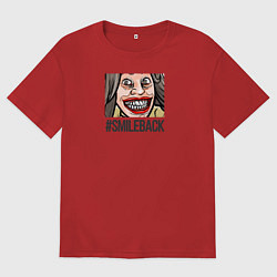 Футболка оверсайз мужская Smileback, цвет: красный