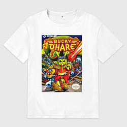 Футболка оверсайз мужская Баки о хэр, цвет: белый