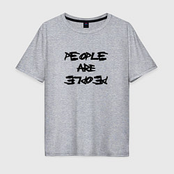 Мужская футболка оверсайз Depeche Mode - people are people font