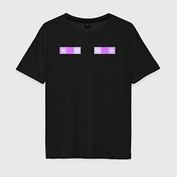 Футболка оверсайз мужская Enderman Minecraft, цвет: черный