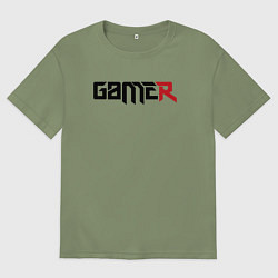Футболка оверсайз мужская Gamer, цвет: авокадо